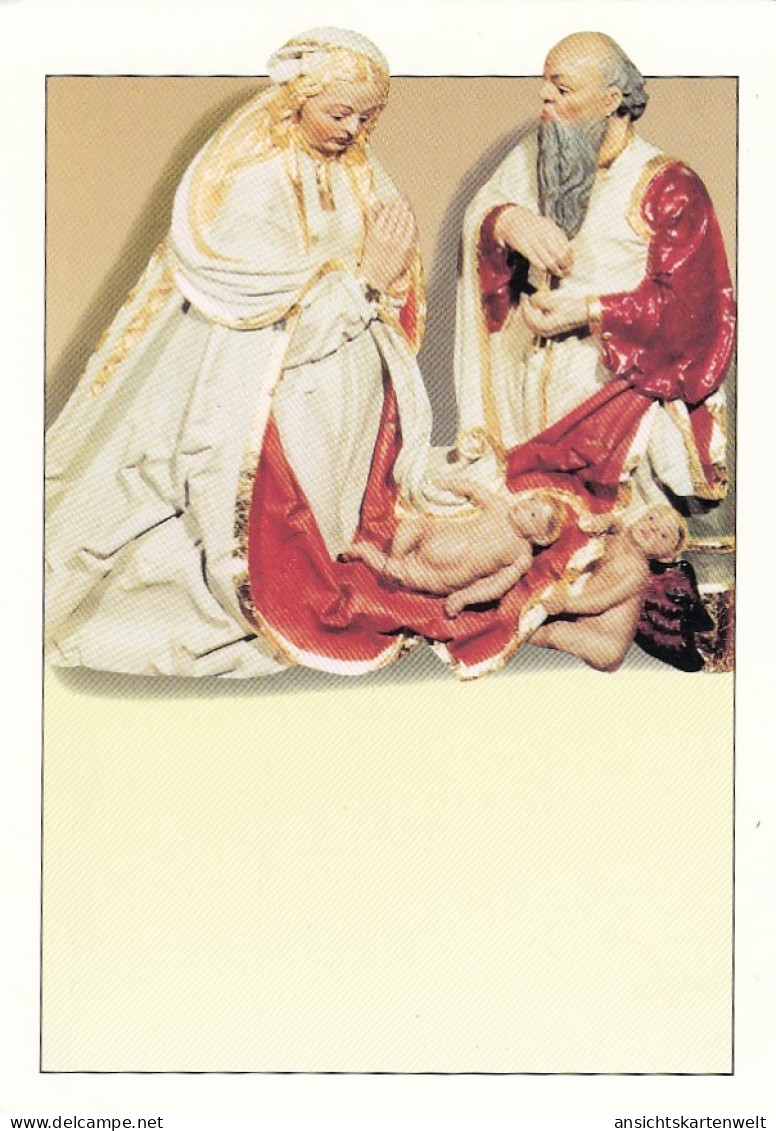 FRANZ MAIDBURG Christi Geburt, Steinrelief Ngl #E6403 - Sculture