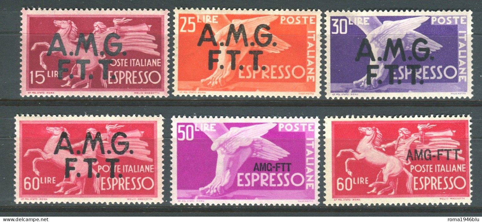 TRIESTE A 1947-52 ESPRESSI GIRO COMPLETO** MNH - Poste Exprèsse