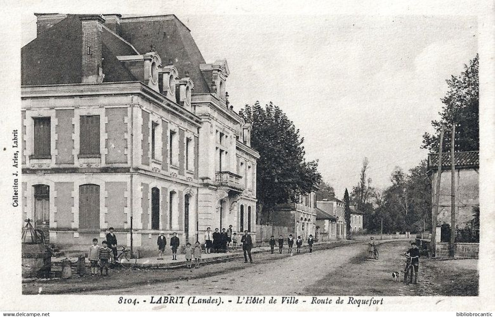 D40 LABRIT (Landes), VUE ANIMEE DE L'HOTEL DE VILLE, ROUTE DE ROQUEFORT - Labrit