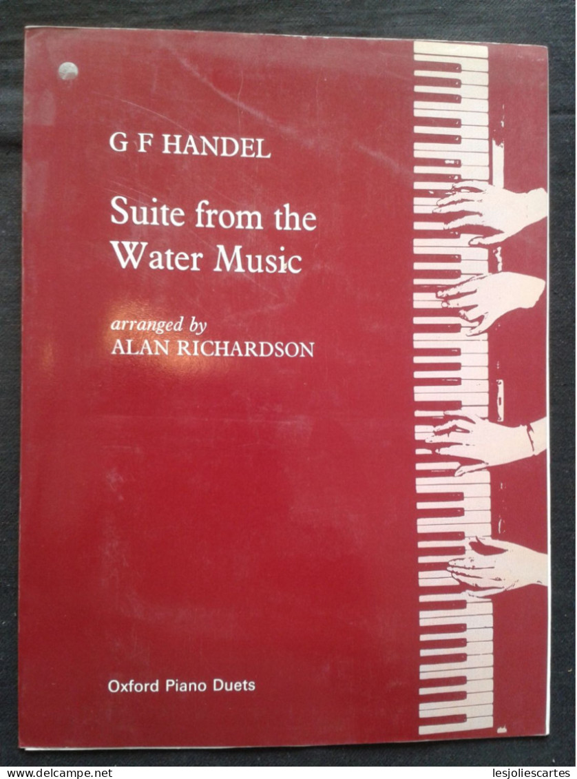 HAENDEL SUITE DE LA WATER MUSIC POUR 4 MAINS PIANO PARTITION MUSIQUE ED OXFORD - Strumenti A Tastiera