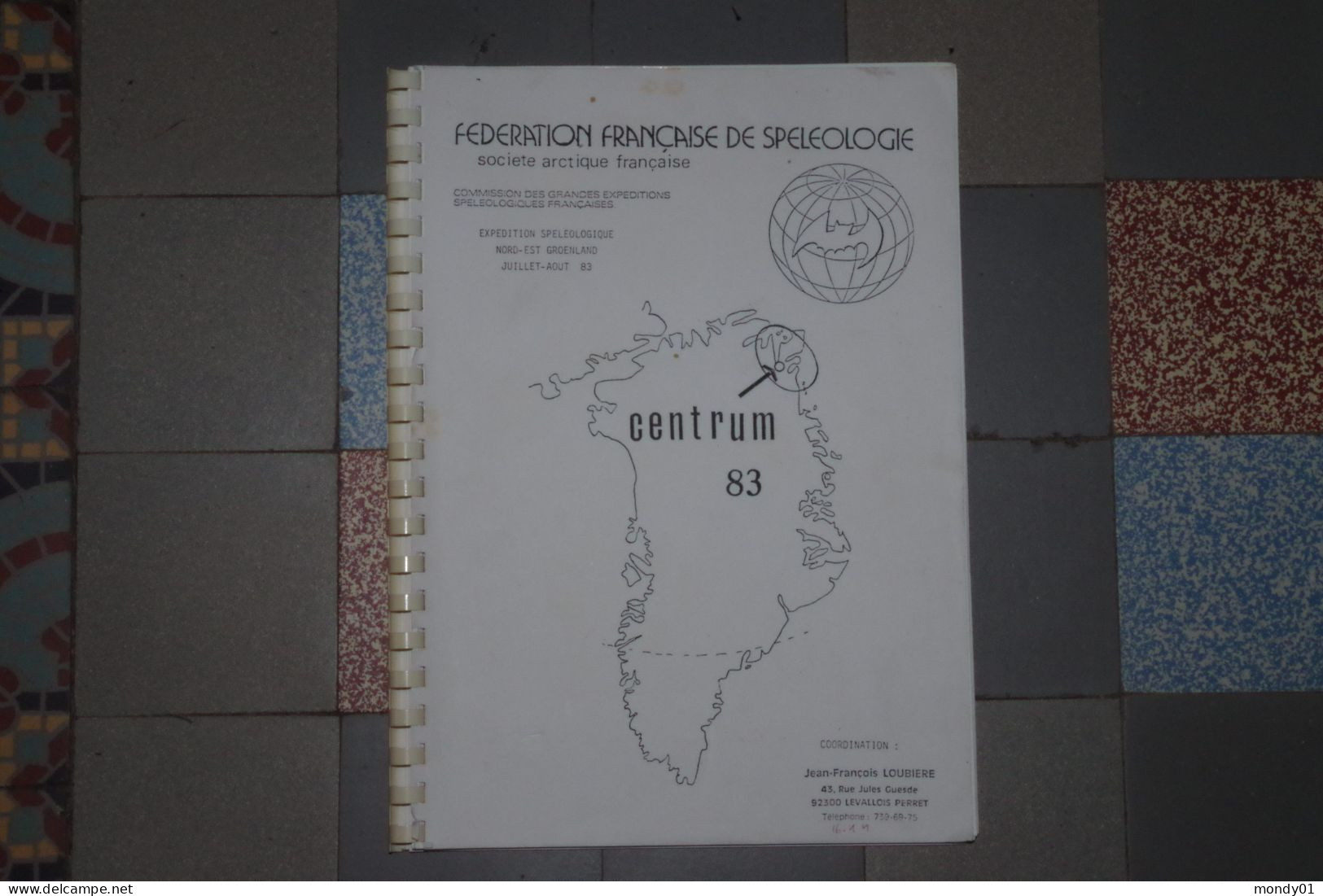 Bac M1 /  Expedition Fraçaise Speleologie Groenland 1983 68p Polaire Arctique Arctic No Antarctique TAAF Greenland - Arctische Expedities