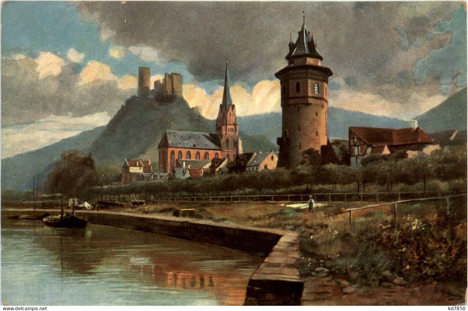Oberwesel - Künstlerkarte H. Hoffmann - Oberwesel