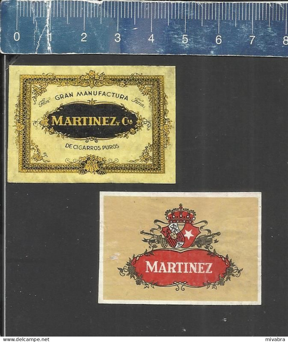 MARTINEZ & C°  (  CIGARES CIGARS SIGAREN)   - MATCHBOX LABELS THE NETHERLANDS - Boites D'allumettes - Etiquettes