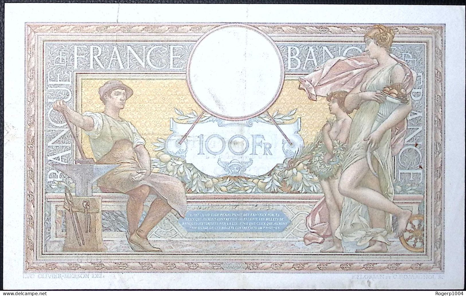 FRANCE * 100 Francs * LOM * 26/01/1939 * Fay 25.40 * Etat/Grade TTB+/XF - 100 F 1908-1939 ''Luc Olivier Merson''