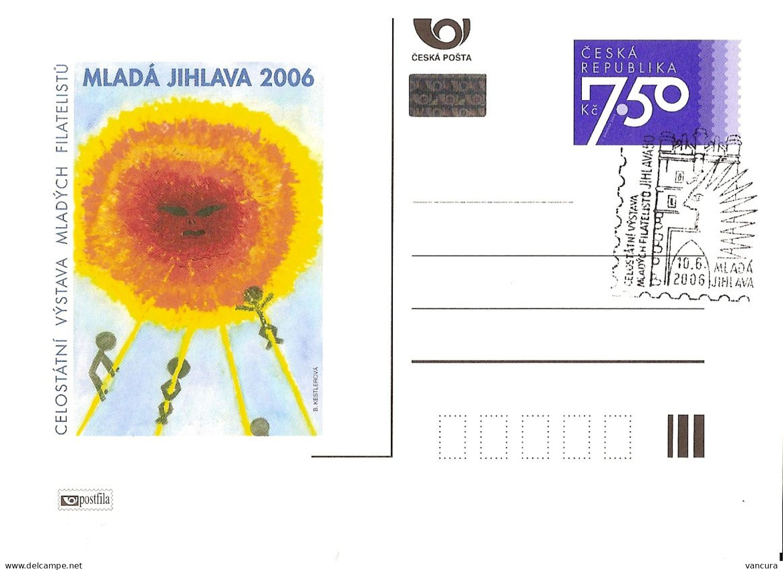 CDV A 129 Czech Republic Mlada Jihlava Iglau 2006 Hedgehog Cancel - Cartes Postales