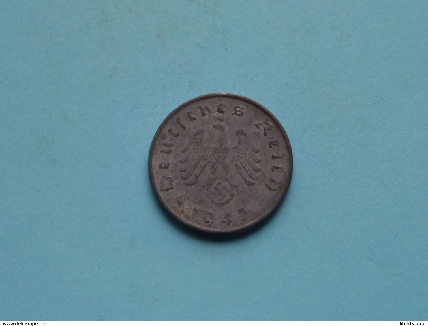 1943 D > 10 Reichspfennig ( Zie/voir SCANS Voor Detail ) >> ( Uncleaned ) ! - 10 Reichspfennig