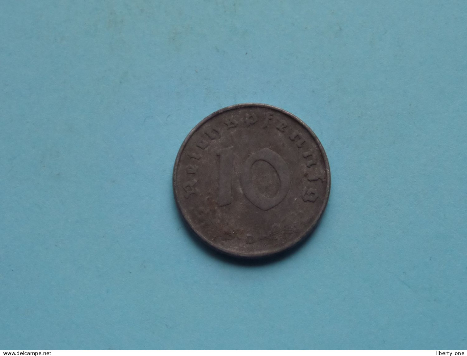 1941 D > 10 Reichspfennig ( Zie/voir SCANS Voor Detail ) >> ( Uncleaned ) ! - 10 Reichspfennig