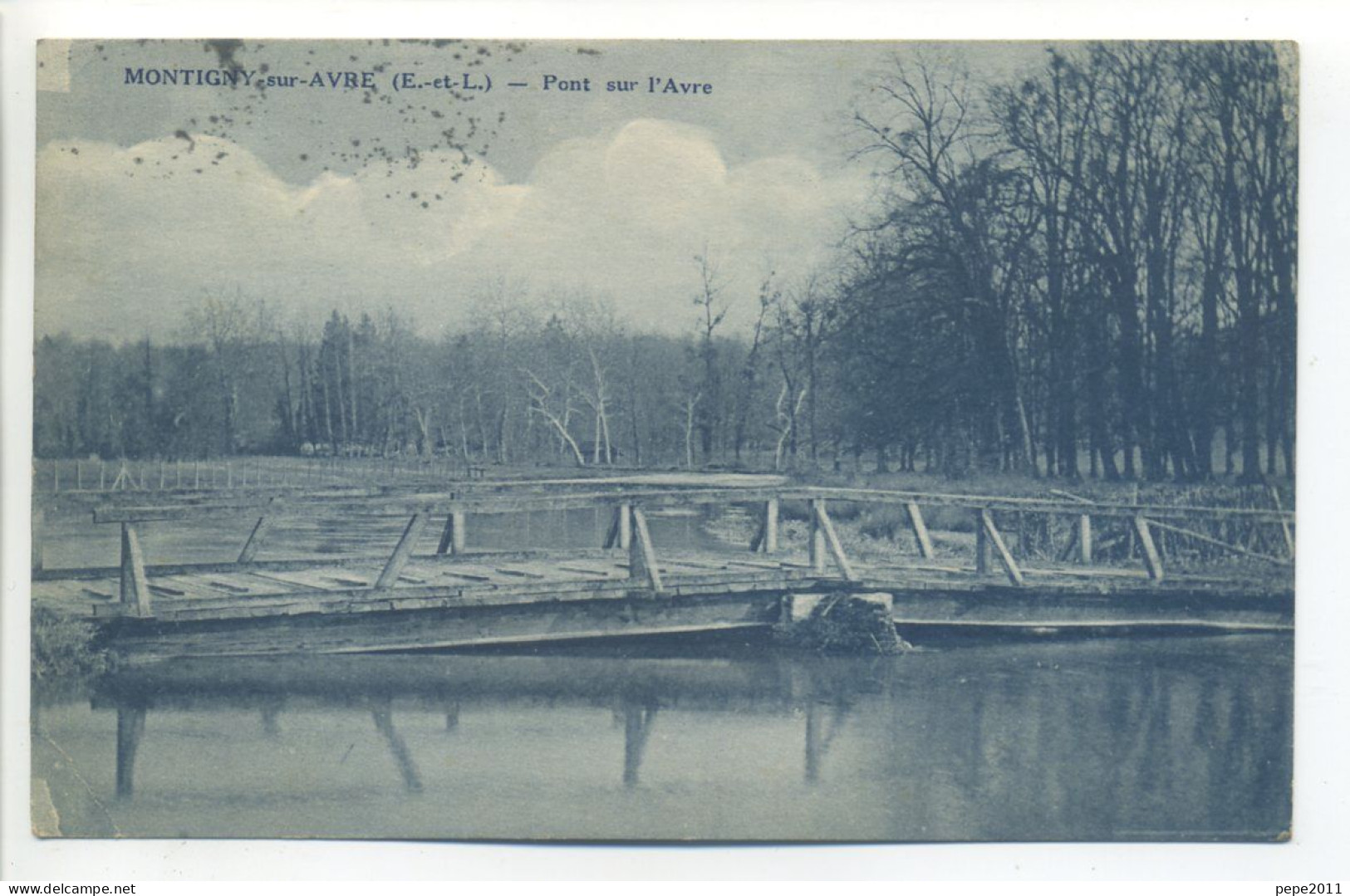 CPA (28 Eure Et Loir) - MONTIGNY Sur AVRE Pont De Bois Sur L'Avre - Montigny-sur-Avre