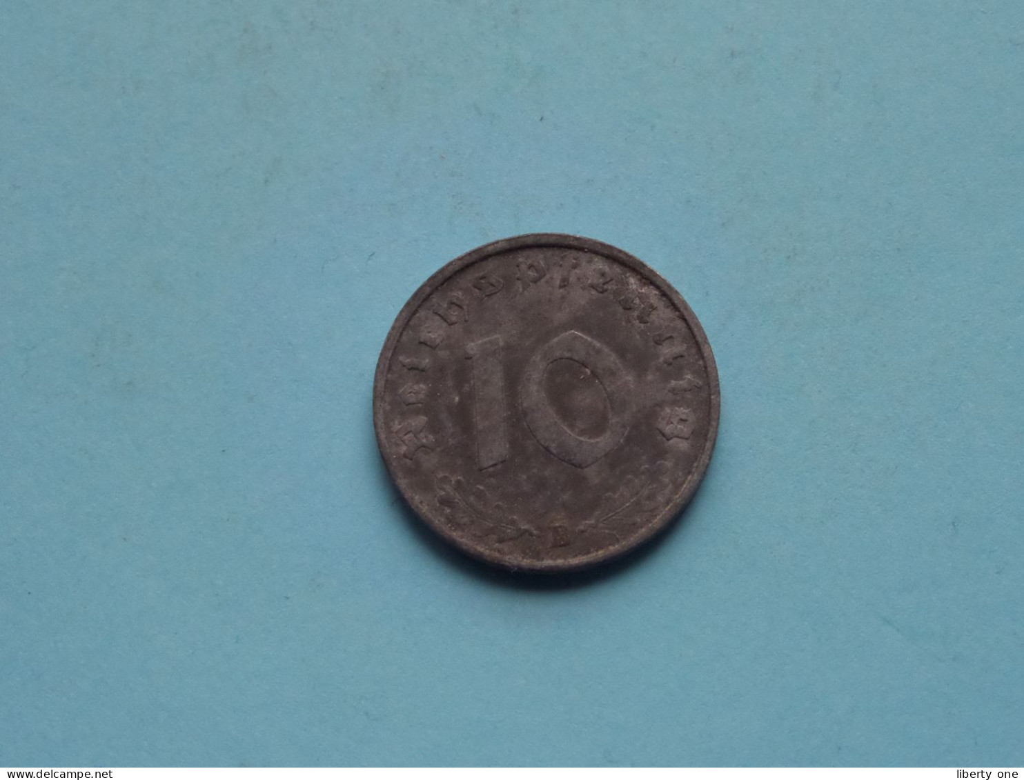 1943 B > 10 Reichspfennig ( Zie/voir SCANS Voor Detail ) >> ( Uncleaned ) ! - 10 Reichspfennig