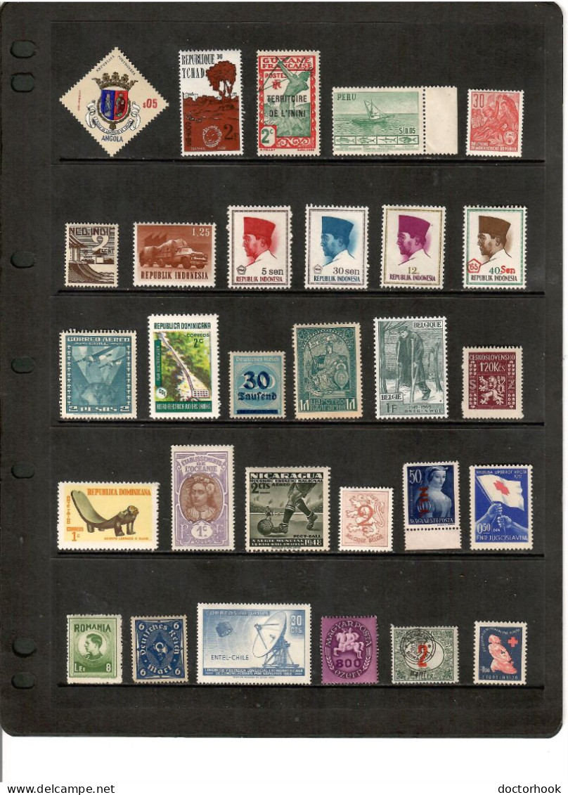 WORLDWIDE---Collection Of MINT NEVER HINGED DL-1378 - Collections (sans Albums)