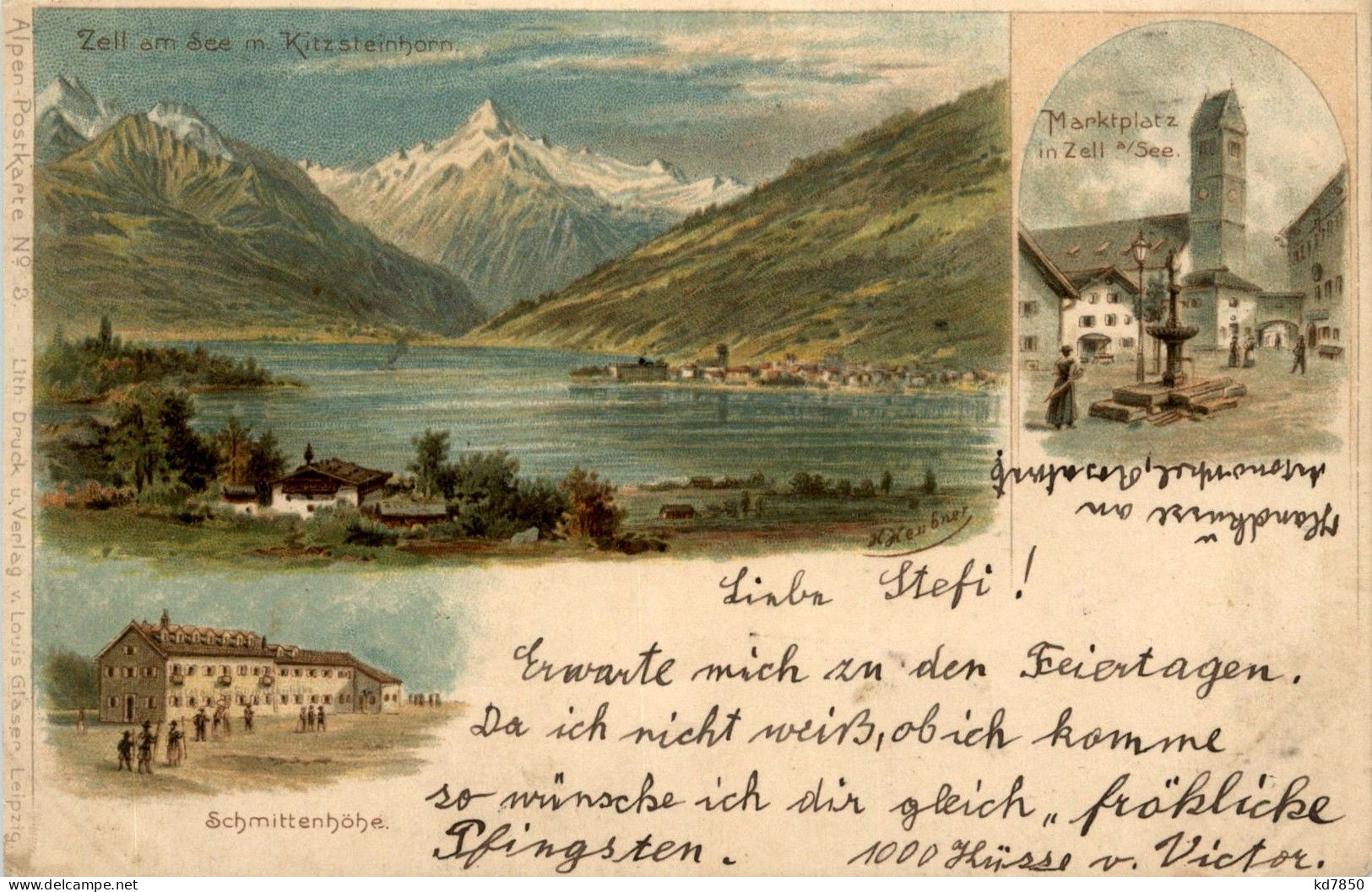 Gruss Aus Zell Am See - Litho - Zell Am See