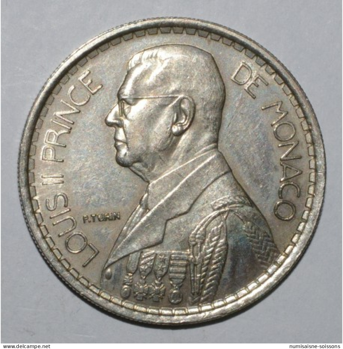 MONACO - KM 124 - 20 FRANCS 1947 - LOUIS II - TTB - 1922-1949 Luigi II