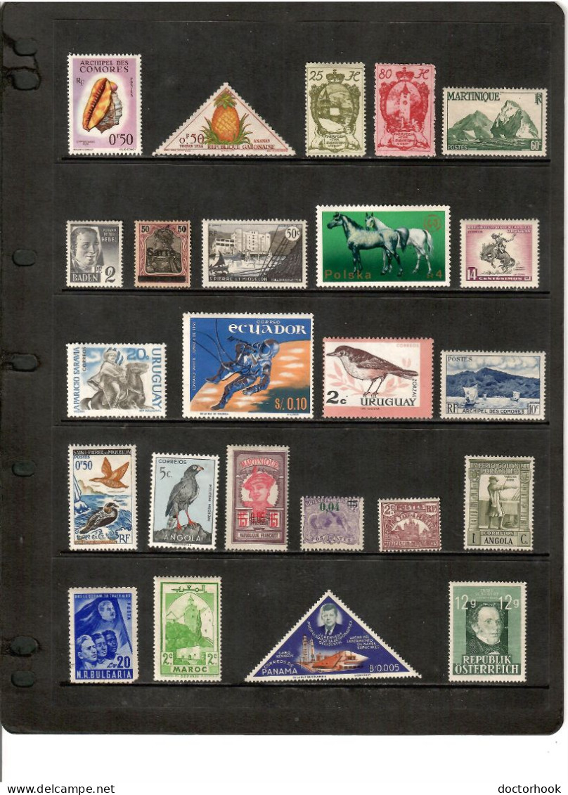 WORLDWIDE---Collection Of MINT LH/HINGED DL-1382 - Collections (sans Albums)