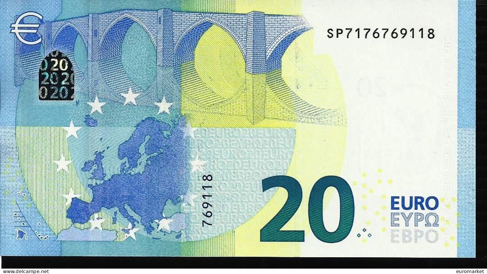 20 EURO "SP" S027 ITALIE - ITALIA UNC - NEUF LAGARDE - 20 Euro