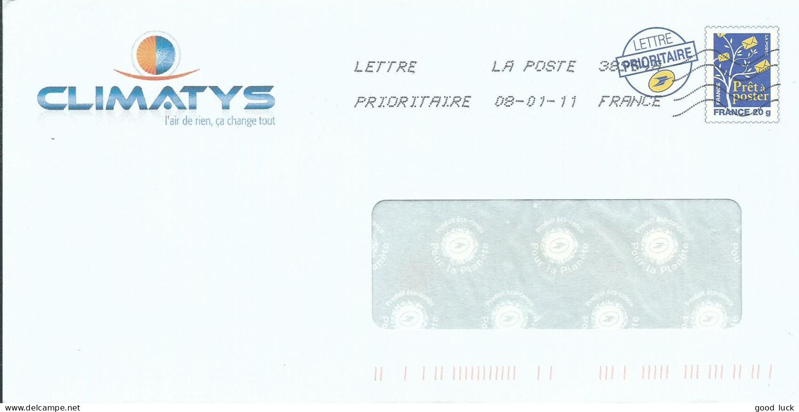 FRANCE PAP REPIQUE LES MARTRES DE VEYRE ( PUY DE DOME ) DE 2011 LETTRE COVER - Prêts-à-poster:private Overprinting