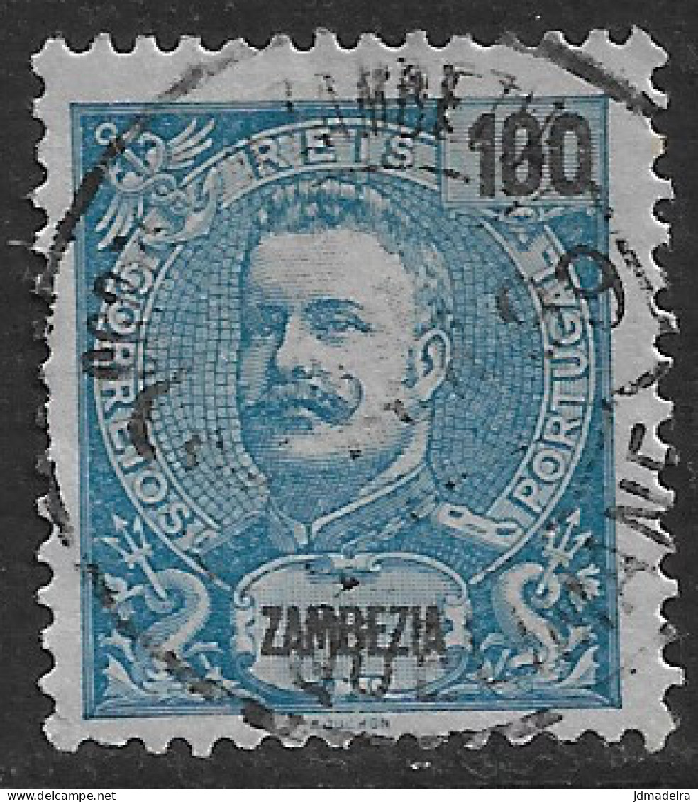 Zambezia – 1898 King Carlos 100 Réis Used Stamp - Zambezia