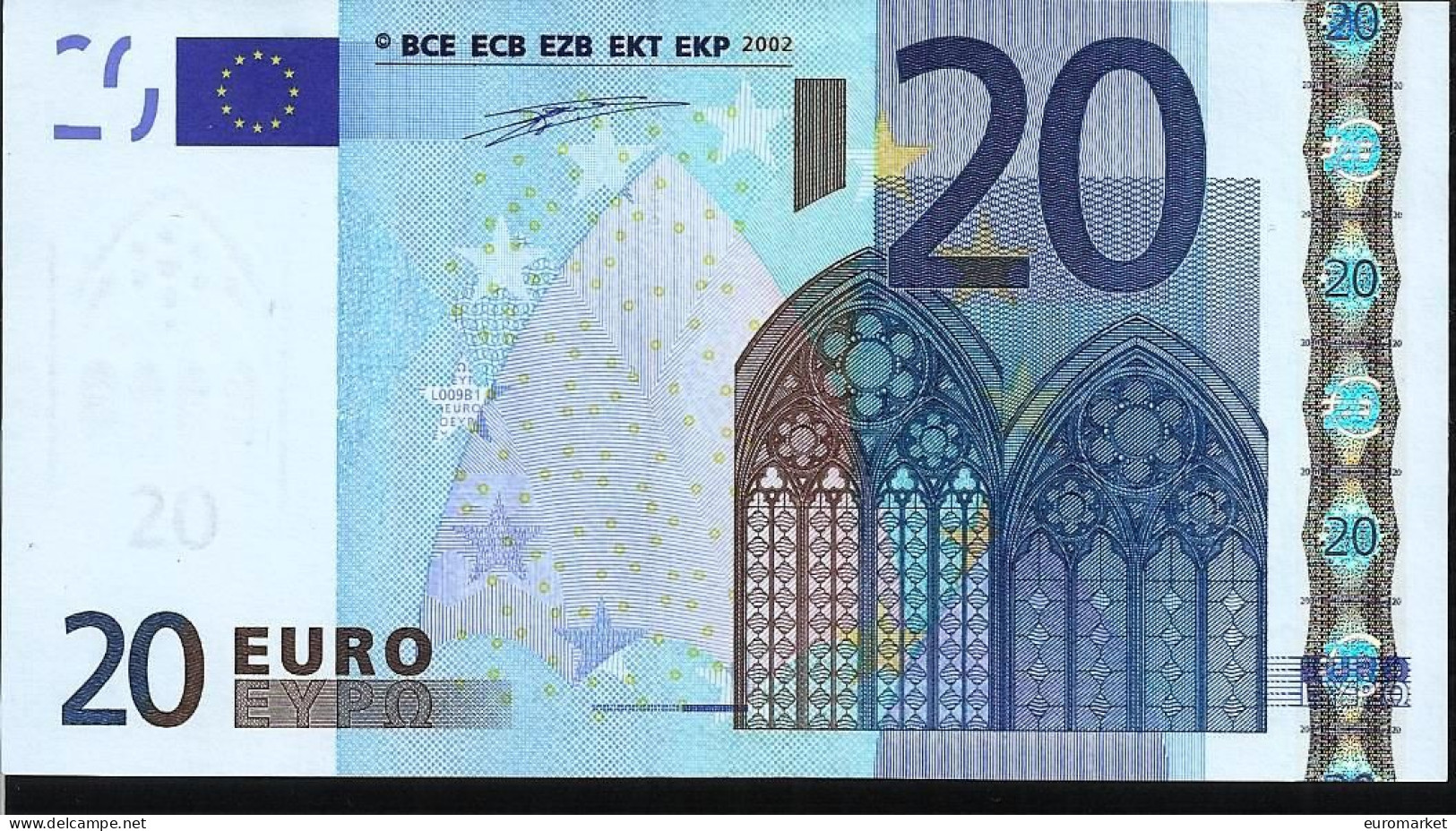 20 EURO "U" L009 FRANCE - FRANCIA UNC - NEUF DUISENBERG - 20 Euro