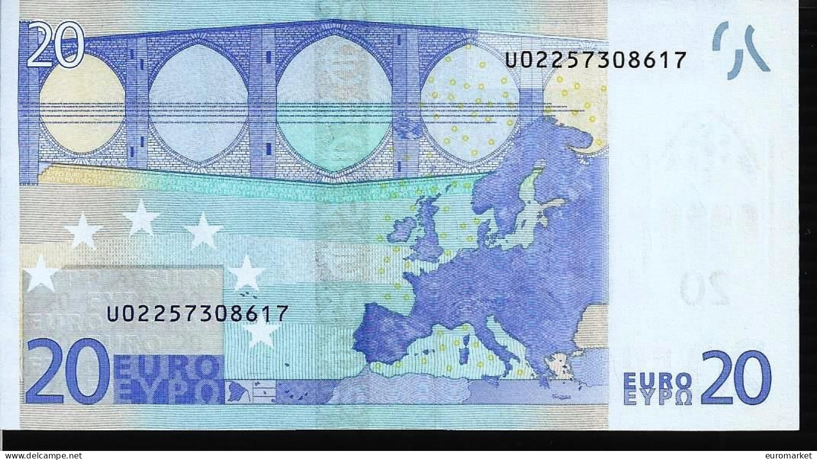 20 EURO "U" L009 FRANCE - FRANCIA UNC - NEUF DUISENBERG - 20 Euro