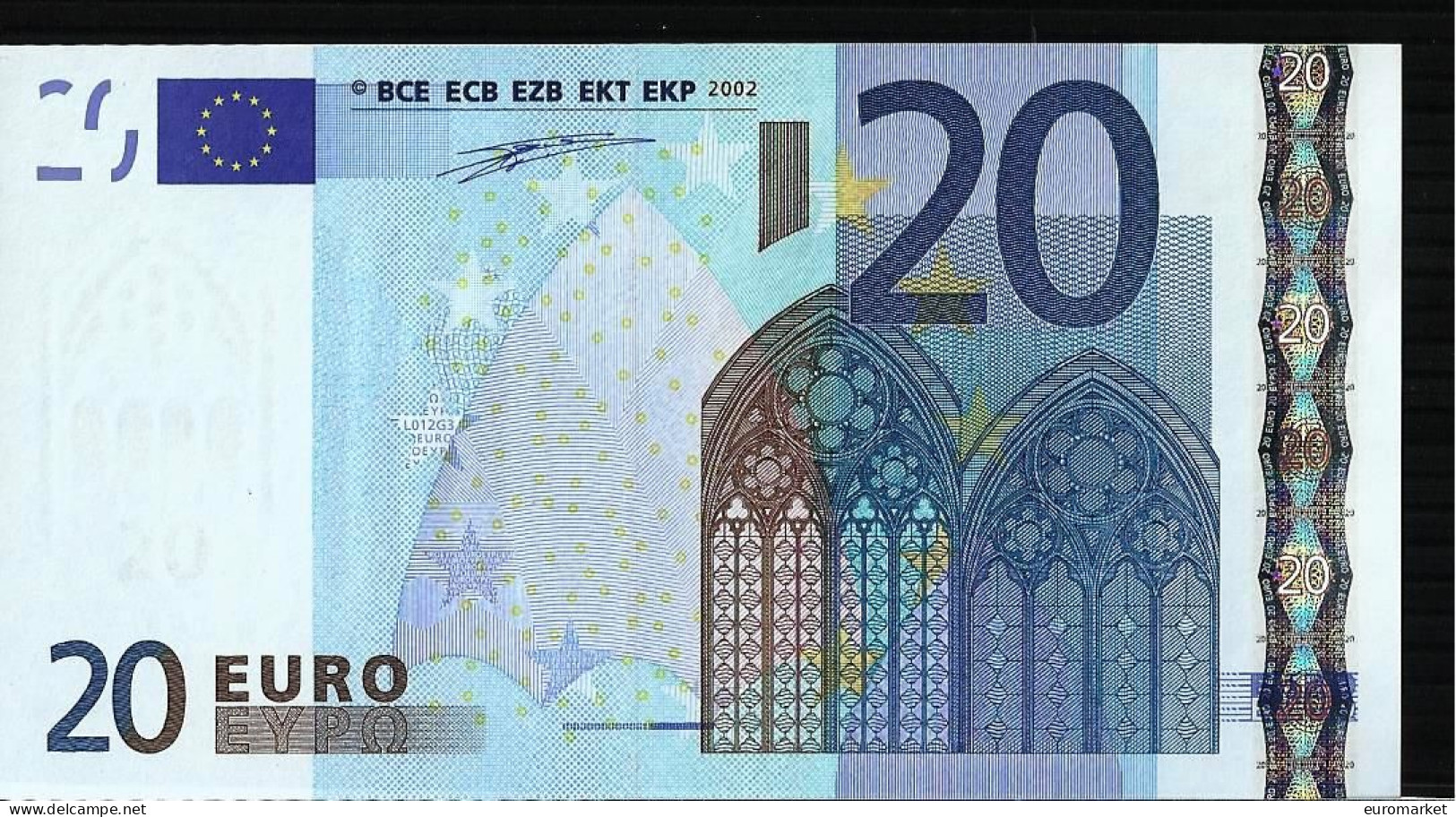 20 EURO "U" L012 FRANCE - FRANCIA UNC - NEUF DUISENBERG - 20 Euro