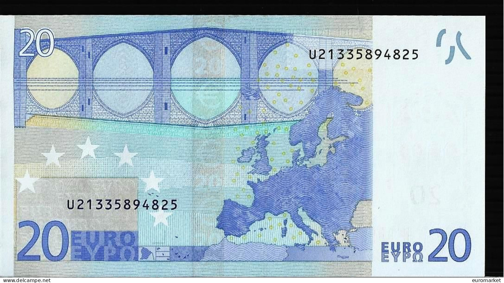 20 EURO "U" L012 FRANCE - FRANCIA UNC - NEUF DUISENBERG - 20 Euro