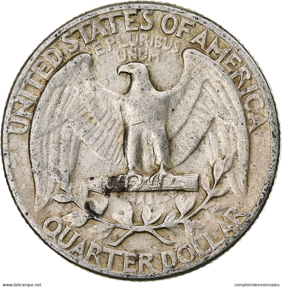 États-Unis, Quarter, Washington Quarter, 1943, Philadelphie, Argent, TB, KM:164 - 1932-1998: Washington