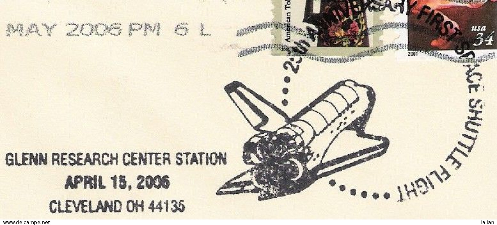 25th Anniversary Of First Space Shuttle Flight, Domestic Cover With US Pictorial Postmark, 2006 - America Del Nord