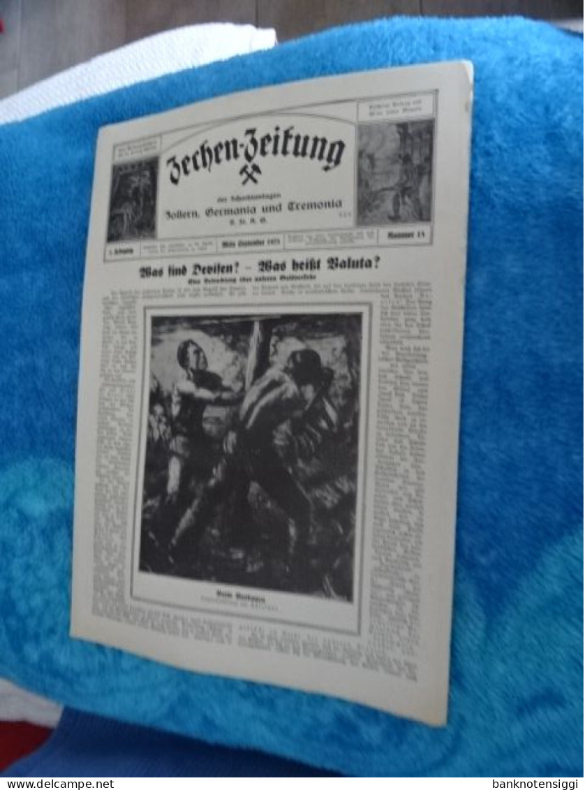 Originale ZECHEN-ZEITUNG Der Schatanlagen. Zollern,Germania, 1928 Nr.18 - Hedendaagse Politiek