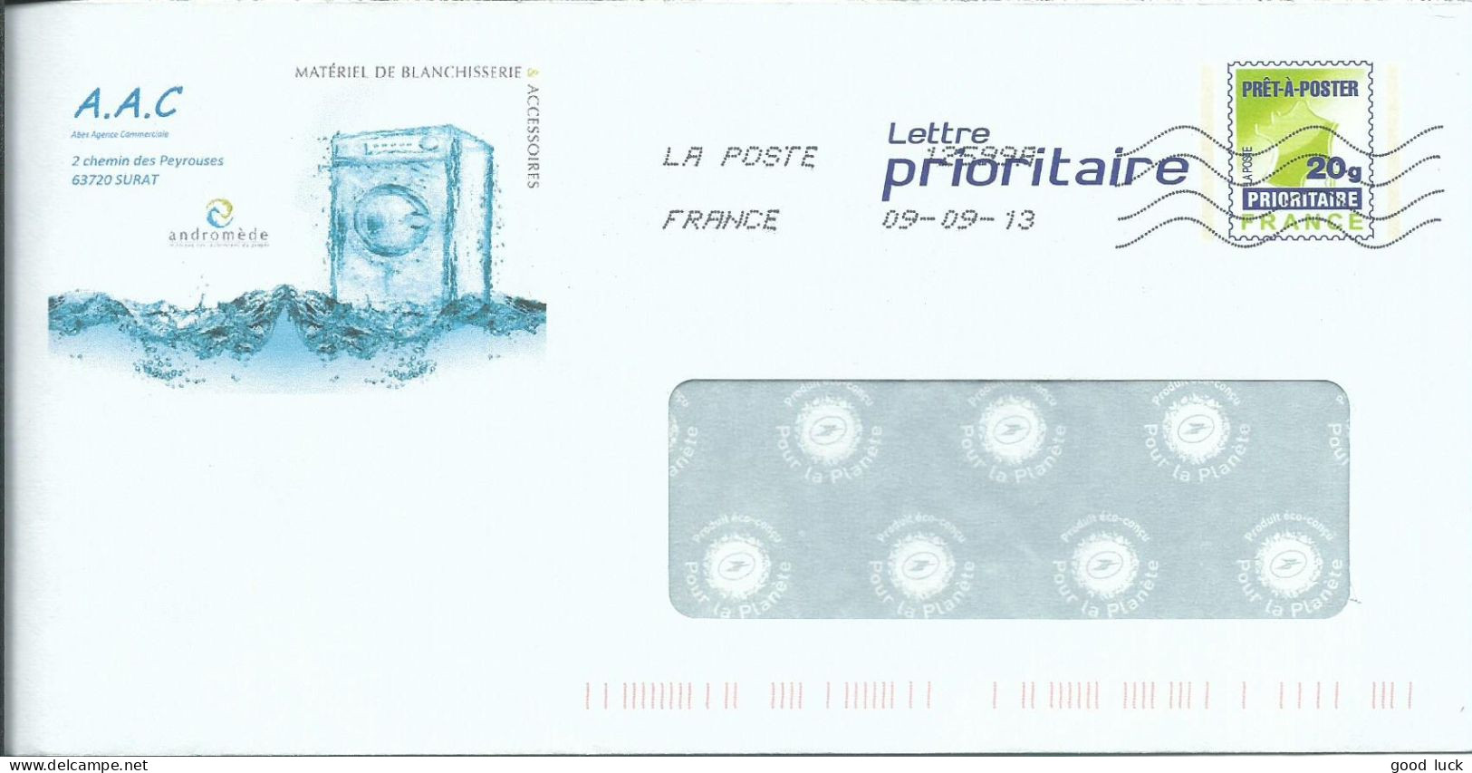 FRANCE PAP REPIQUE SURAT  ( PUY DE DOME ) DE 2013 LETTRE COVER - Listos A Ser Enviados : Réplicas Privadas