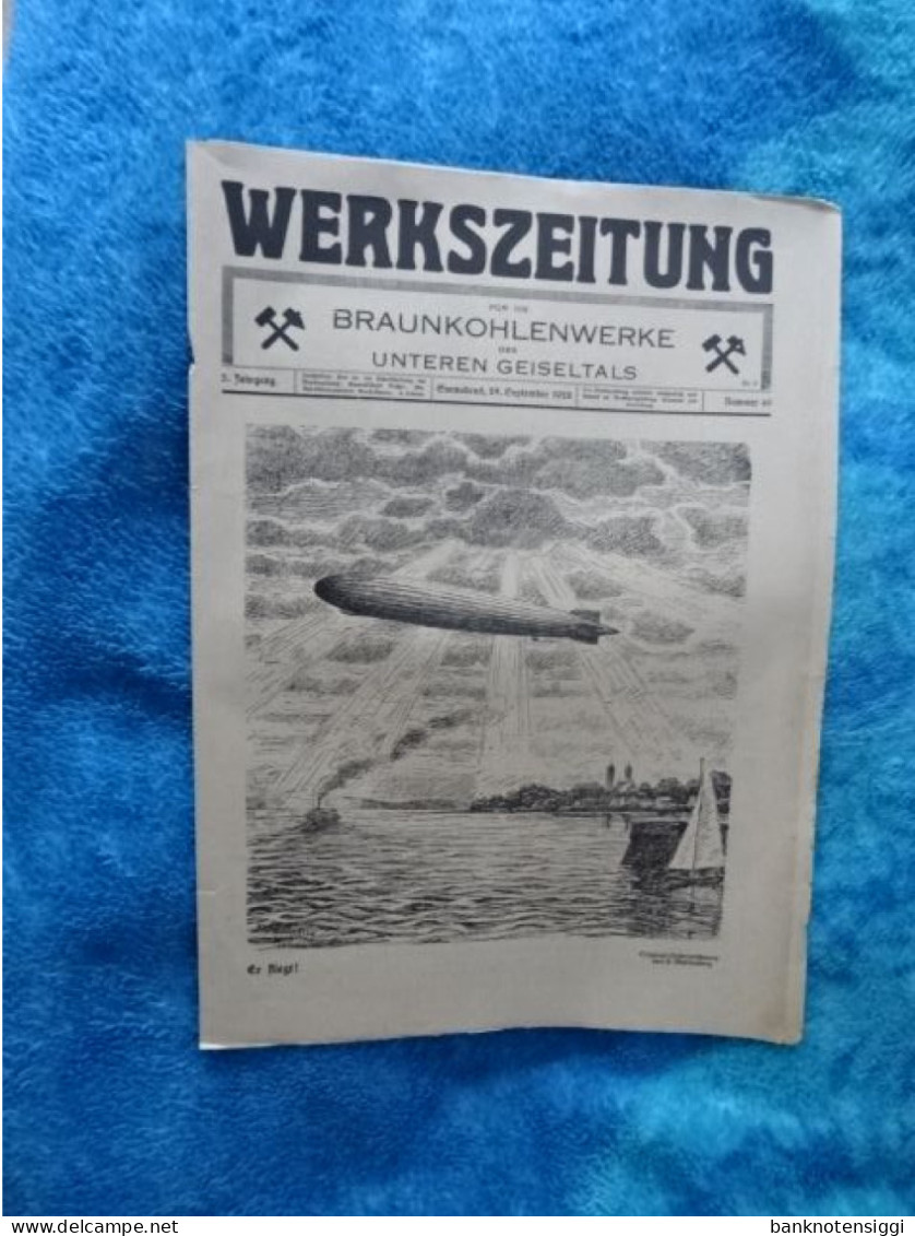 Originale WERKZEITUNG: Für Die Braunkohlenwerke 1928 Nr.40 - Politique Contemporaine