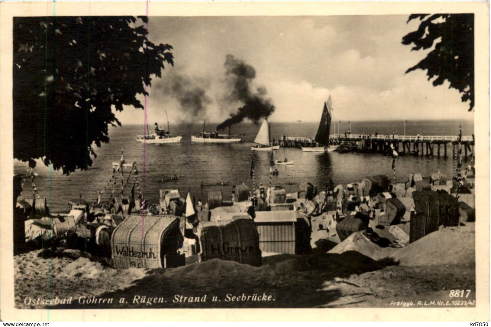 Seebad Göhren A. Rügen, Strand U. Seebrücke - Göhren