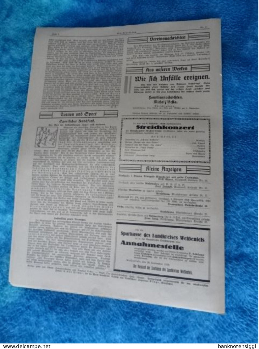 Originale WERKZEITUNG: Für Die Braunkohlenwerke 1928 Nr.41 - Hedendaagse Politiek