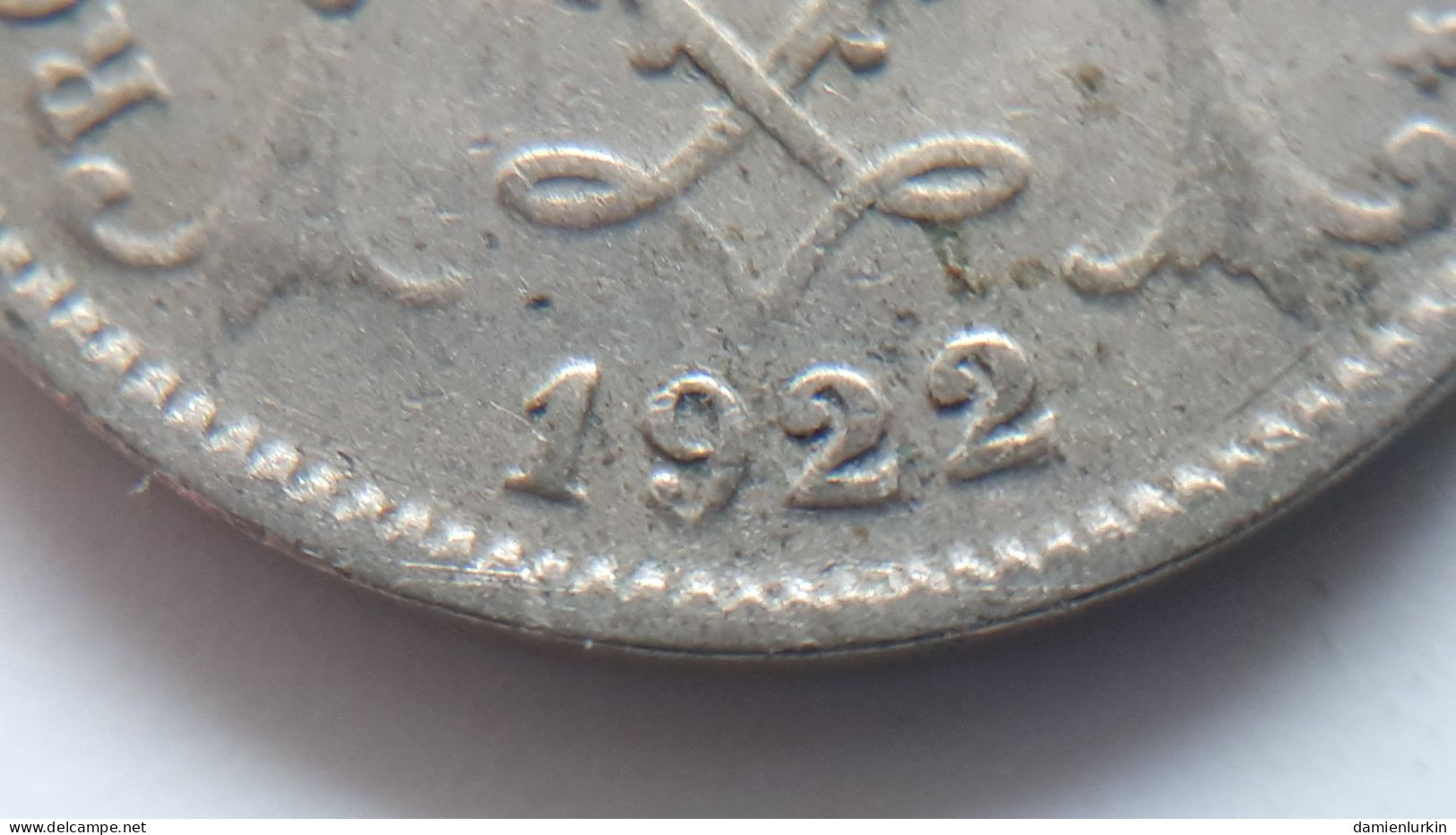 BELGIQUE ALBERT PREMIER 5 CENTIMES 1922 FR TROU LEGEREMENT DECENTRE, M DE MICHAUX PLUS HAUT COTES : 0,50€-1,75€-7,5€-25€ - 5 Cent