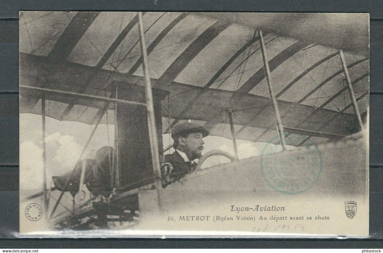 FRANCE 7 Au 21 /10/1909 CPA Port Aviation Juvisy Cachet Vert - Andere & Zonder Classificatie