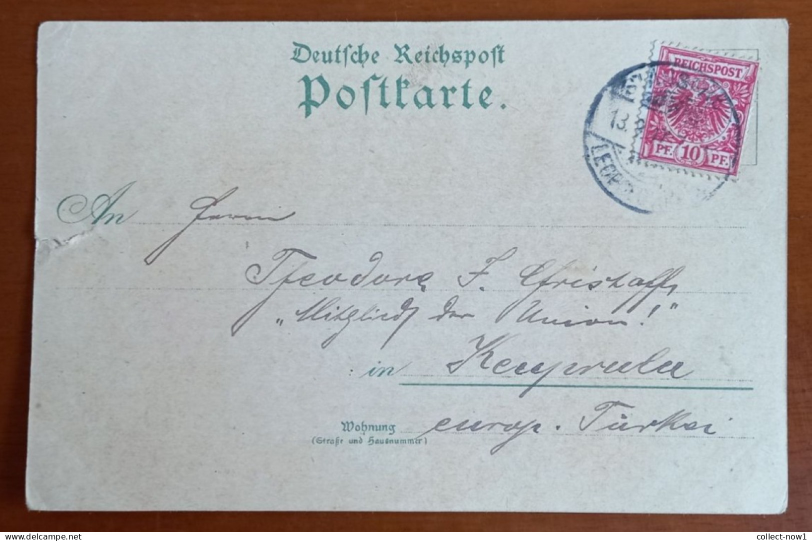 #2   Germany GRUSS AUS STASSFURT Sent To Keuprulu 1897 - Ottoman Turkey - Stassfurt