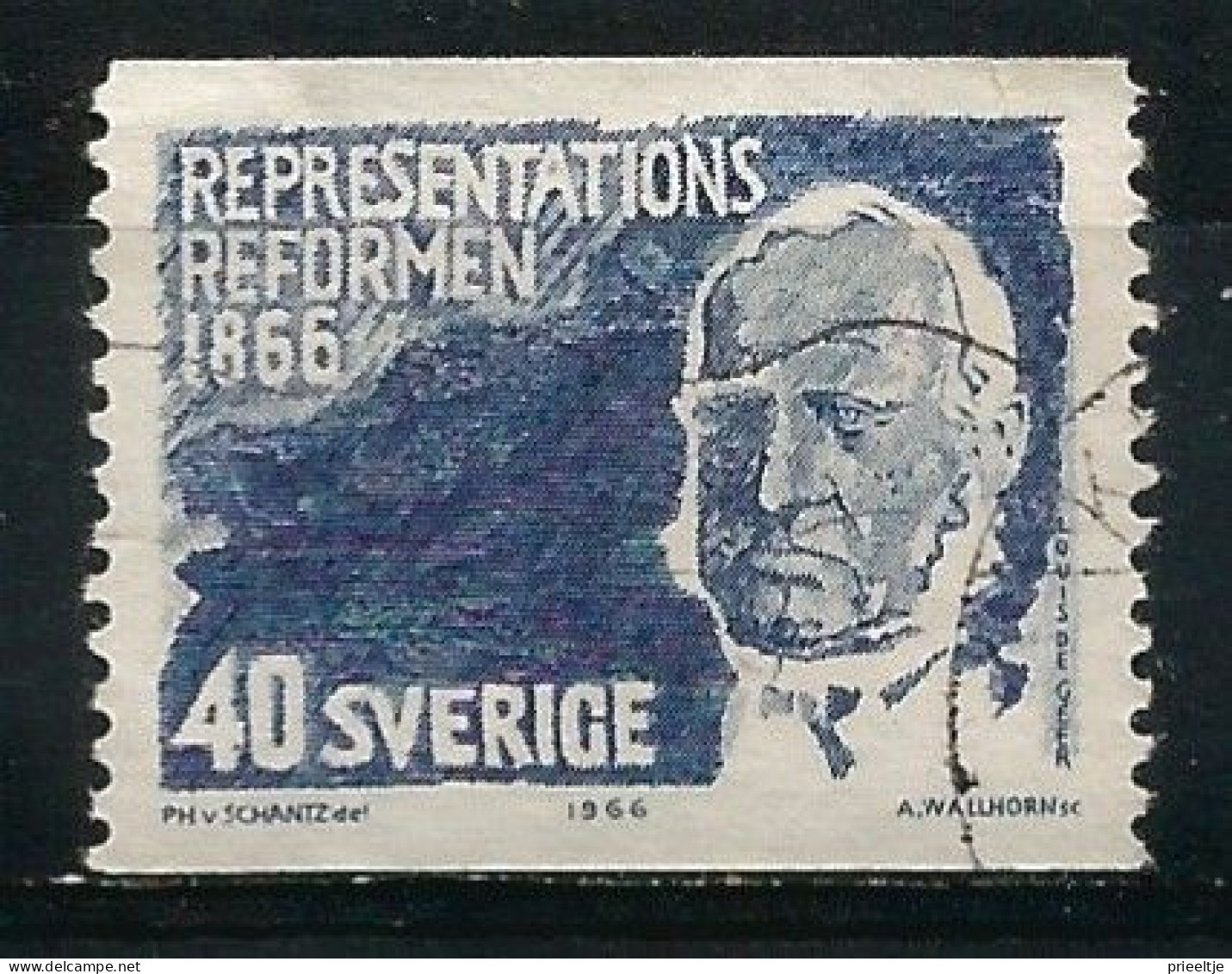 Sweden 1966 Louis De Geer  Y.T. 539 (0) - Used Stamps