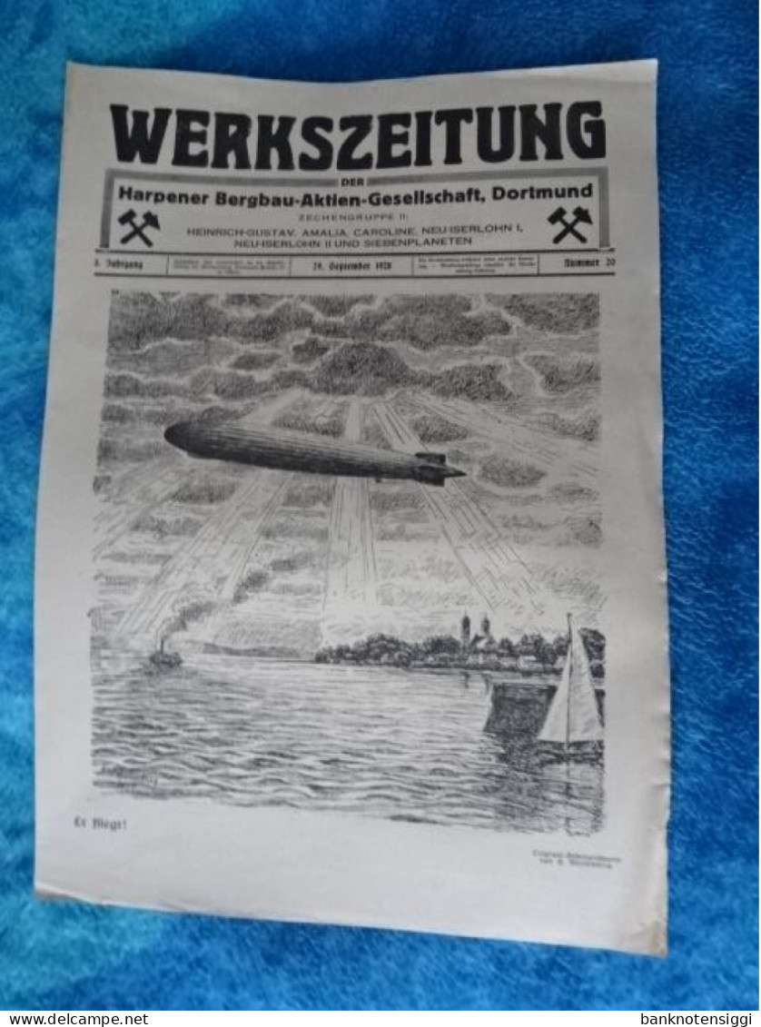 Originale WERKZEITUNG: Der Harpener Bergbau -A-G. Dotmund 1928 Nr.20 - Politique Contemporaine