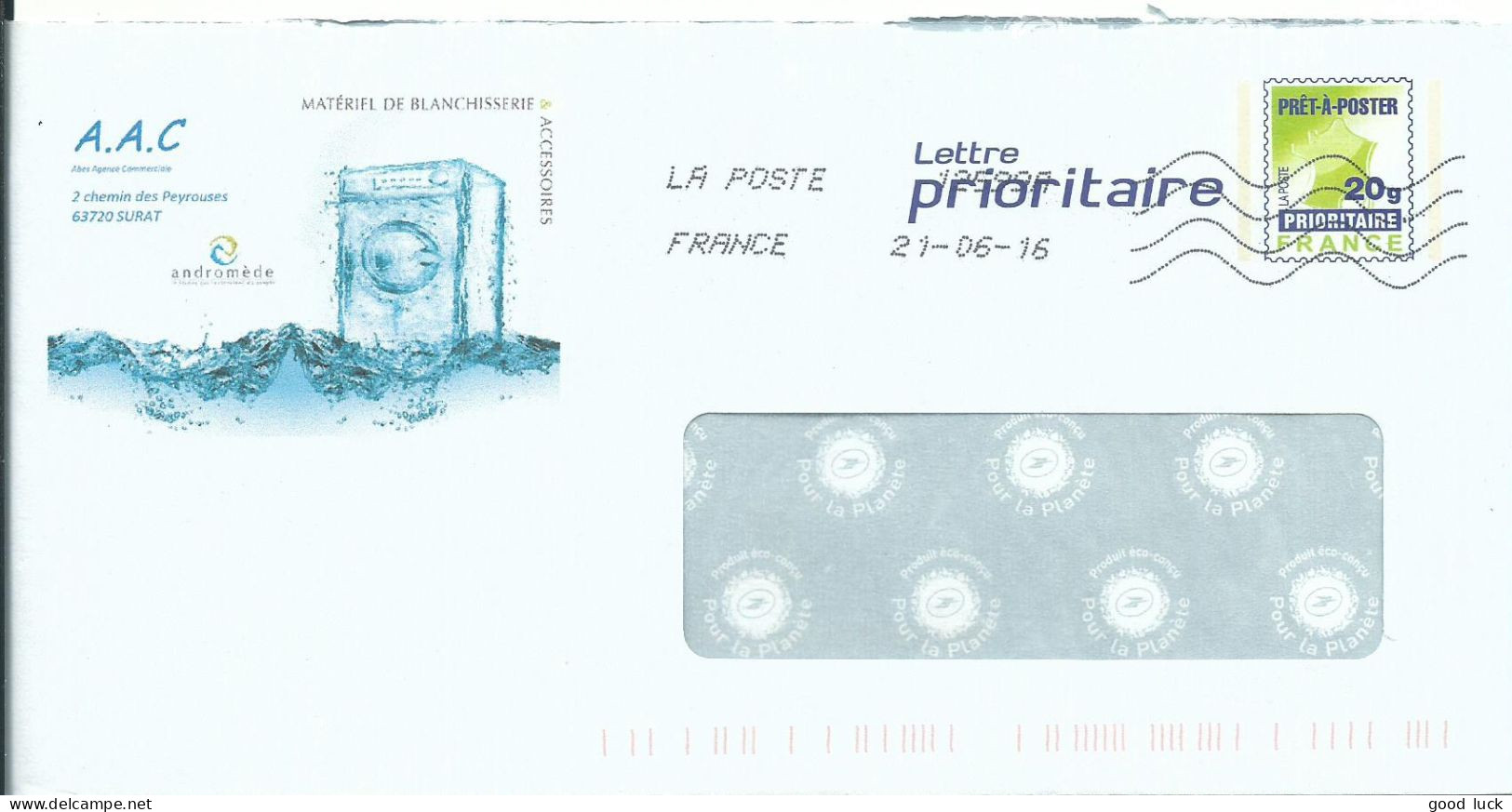 FRANCE ENTIER  SURAT ( PUY DE DOME ) DE 2016  LETTRE COVER - Prêts-à-poster:private Overprinting