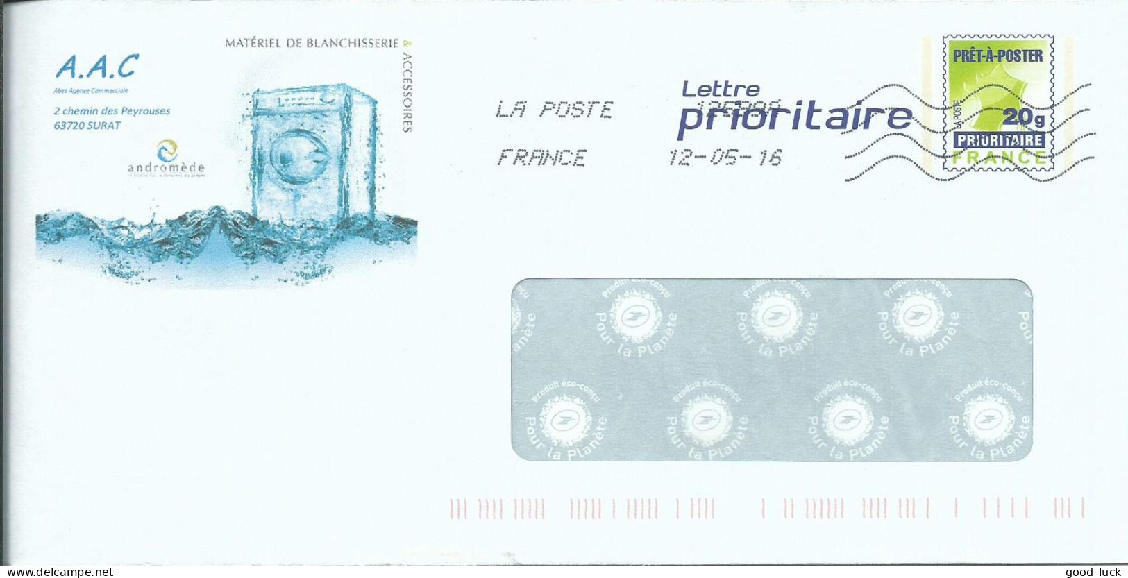 FRANCE ENTIER  SURAT ( PUY DE DOME ) DE 2016  LETTRE COVER - PAP: Privé-bijwerking