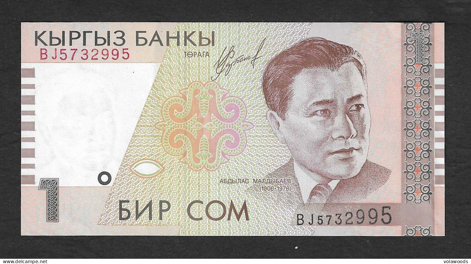 Kirghizistan  - Banconota Non Circolata FdS UNC Da 1 Som P-15a - 1999 #19 - Kirgisistan