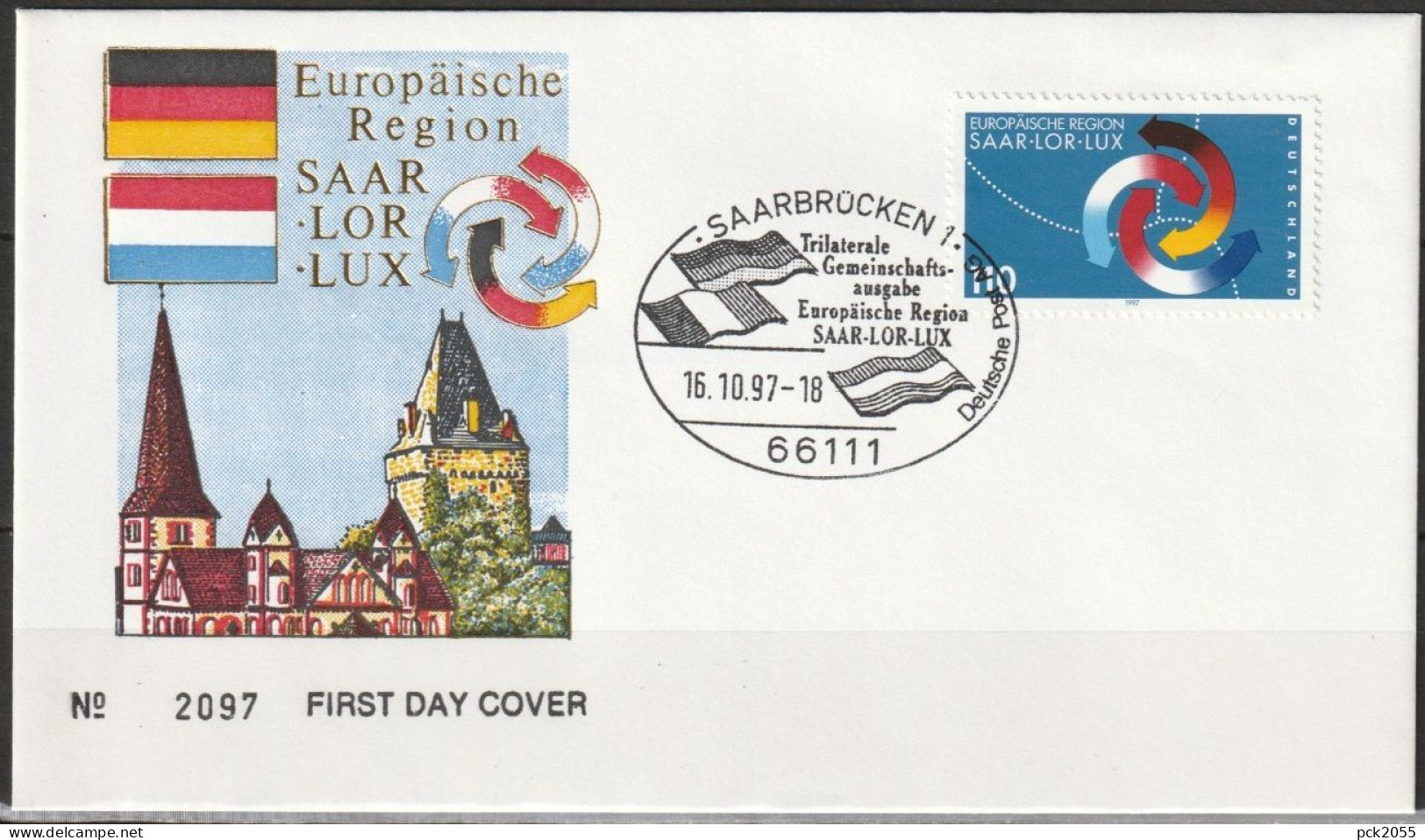 Bund FDC 1997 Nr.1957  Europäische Region SAAR-Lor-Lux ( D3241 )günstige Versandkosten - 1991-2000