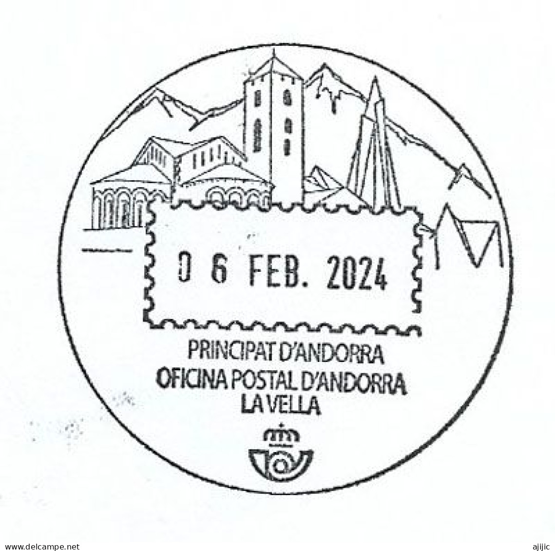 Stanisław Witkiewicz (Witkacy) Peintre Polonais. Bloc-feuillet Sur Lettre 2024, Adressée à Andorra Avec Timbre à Date - Covers & Documents