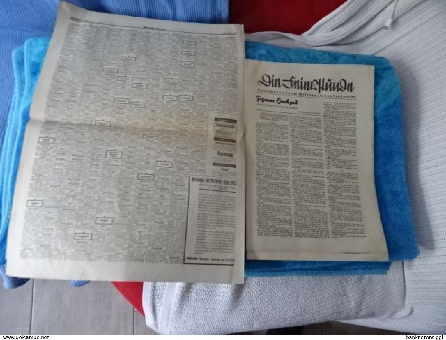 Originale Zeitung "Westdeutscher Beobachter." Mittwoch 31 Juli 1935