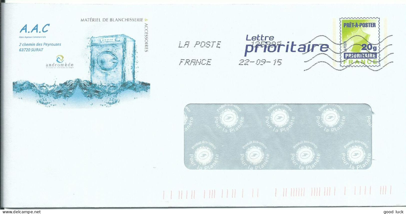 FRANCE ENTIER SURAT ( PUY DE DOME ) DE 2015  LETTRE COVER - Prêts-à-poster:private Overprinting