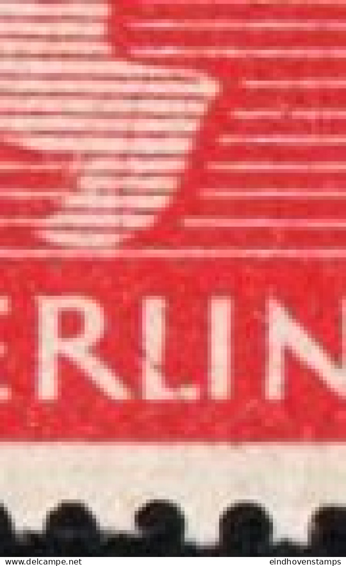 Germany 1945 Stadt Berlin 12 Pf WAZ Plateflaw Mi XVI MNH Certified Ströh BPP Vertical Scratch Through  Ber"L"in - Berlin & Brandenburg