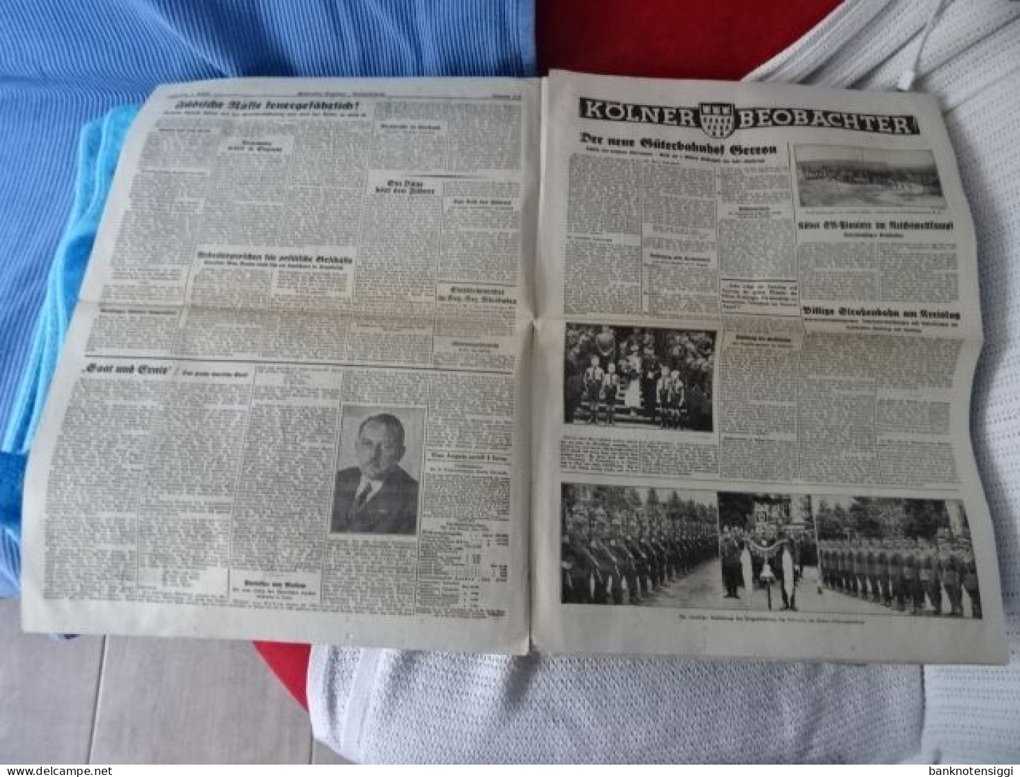 Originale Zeitung "Westdeutscher Beobachter." Donnerstag 1 August 1935 - Contemporary Politics