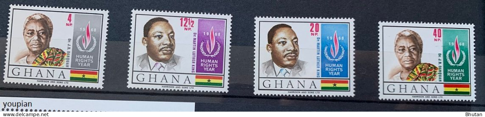 Ghana 1969, Human Rights Year, MNH Stamps Set - Ghana (1957-...)