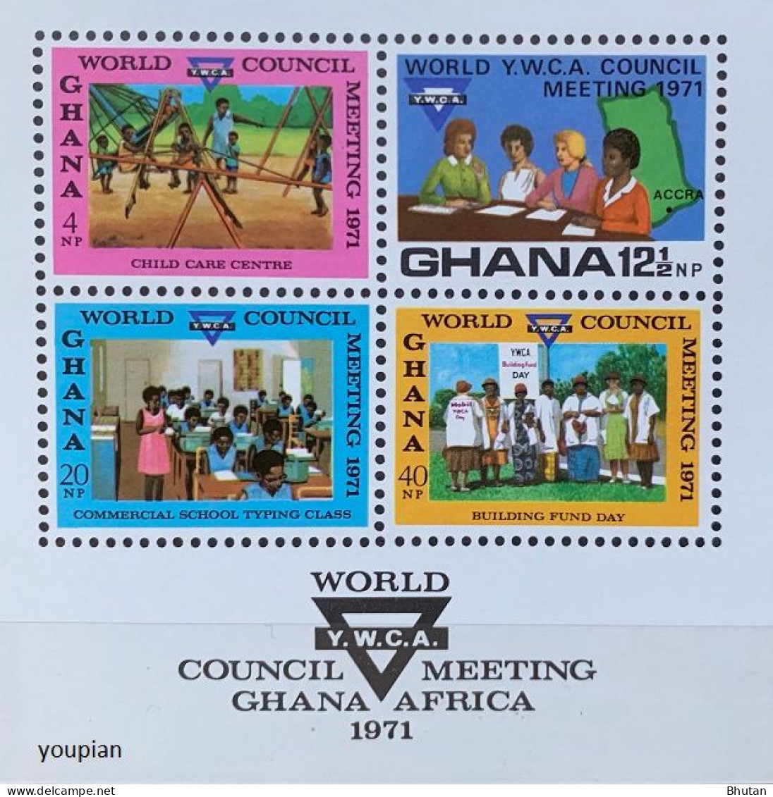 Ghana 1971, World Council Meeting In Ghana, MNH S/S - Ghana (1957-...)