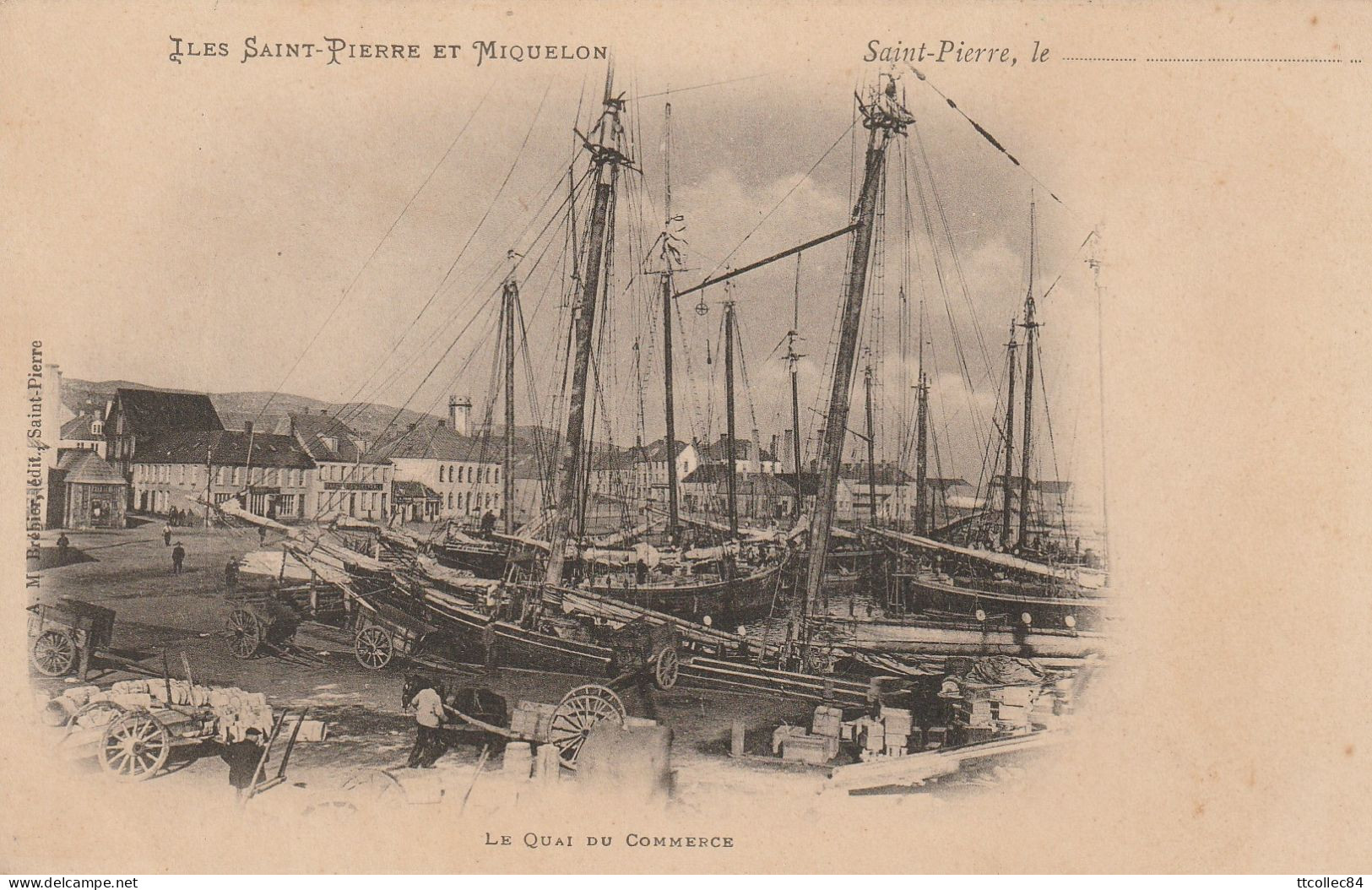 CPA-SAINT PIERRE ET MIQUELON-Le Quai Du Commerce - Saint-Pierre-et-Miquelon