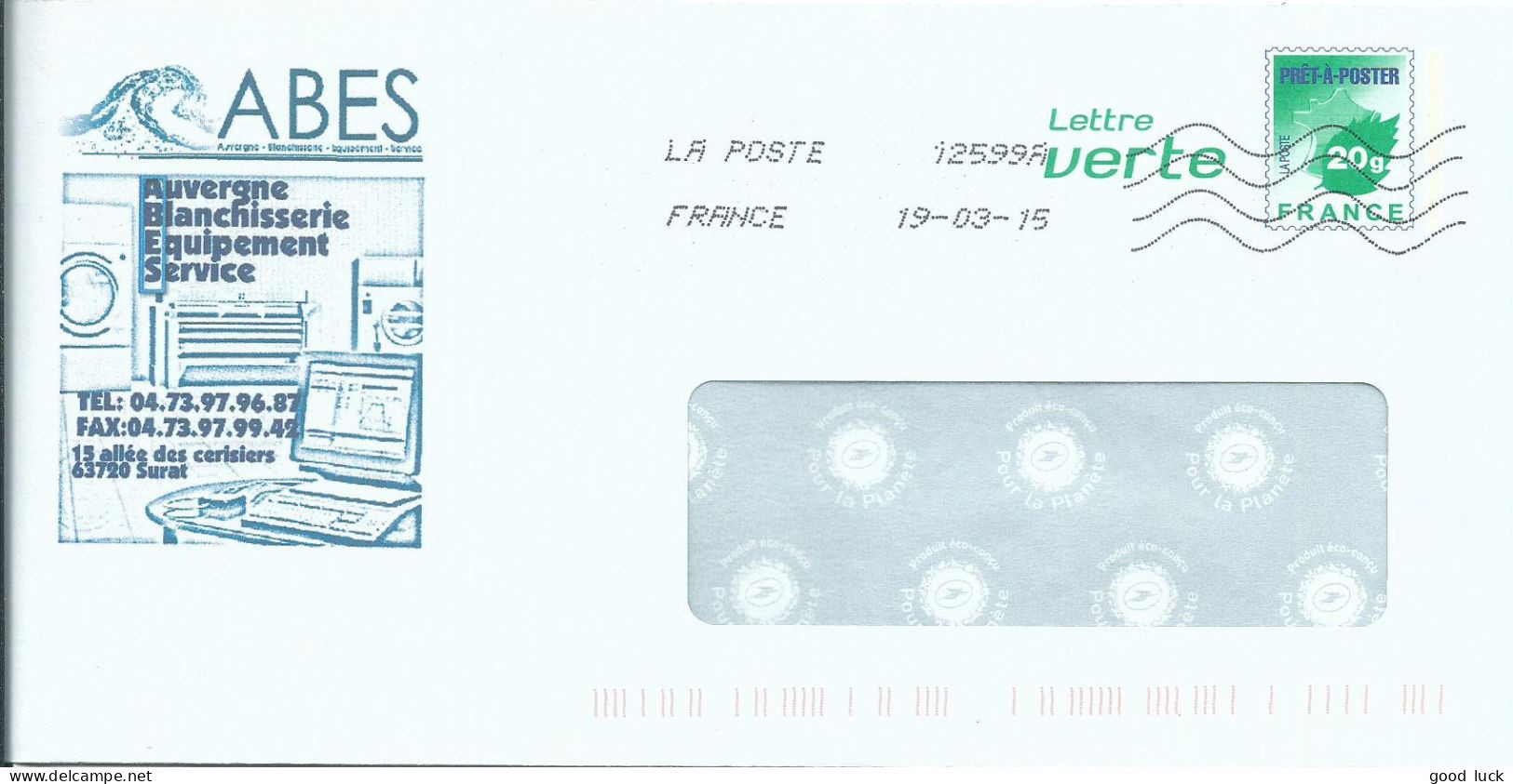 FRANCE ENTIER SURAT ( PUY DE DOME ) DE 2015 LETTRE COVER - PAP : Sovrastampe Private