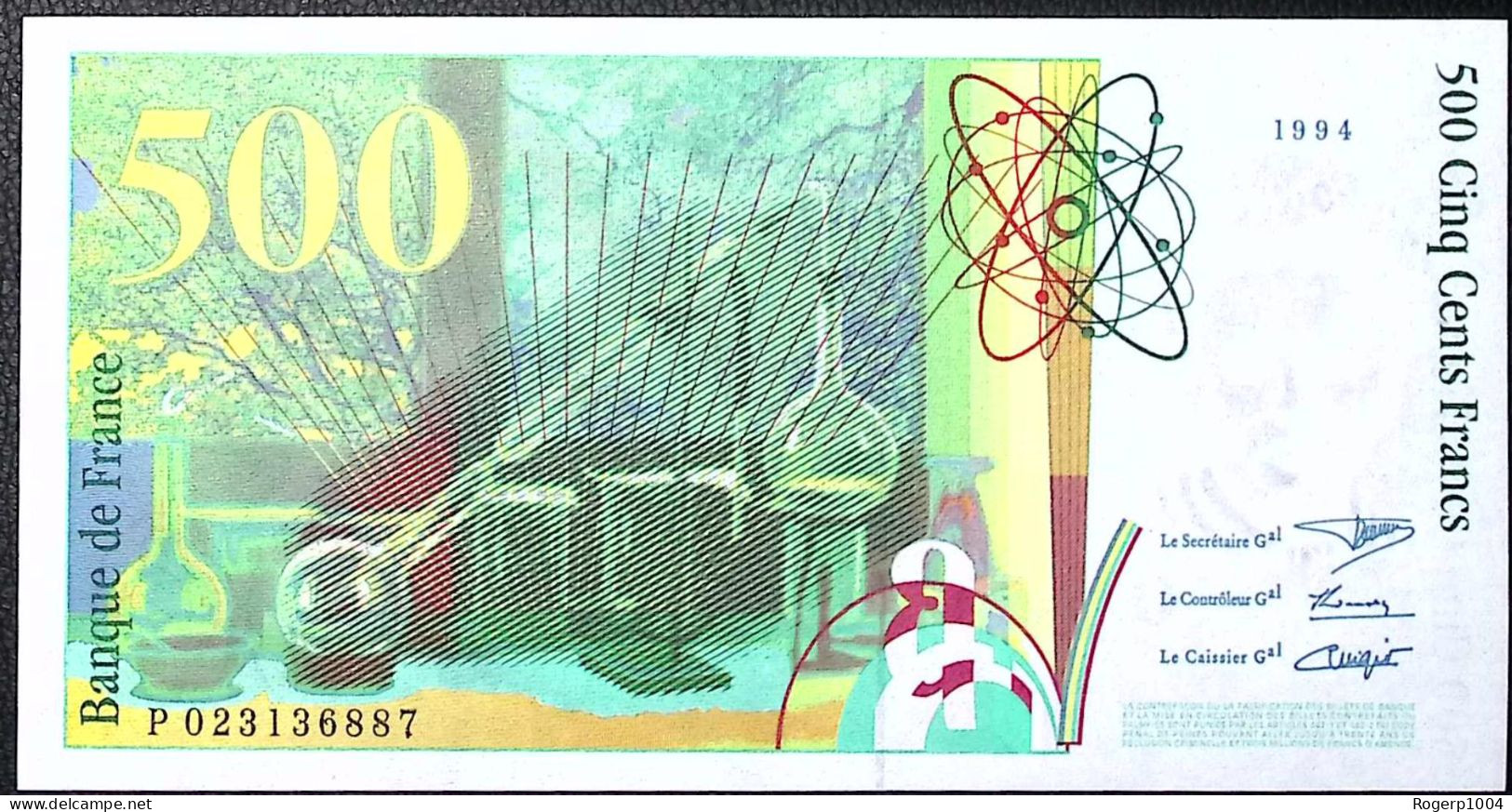 FRANCE * 500 Francs * Pierre Et Marie Curie * 1994* Fay 76.01 * Etat/Grade NEUF/UNC * - 500 F 1994-2000 ''Pierre En Marie Curie''